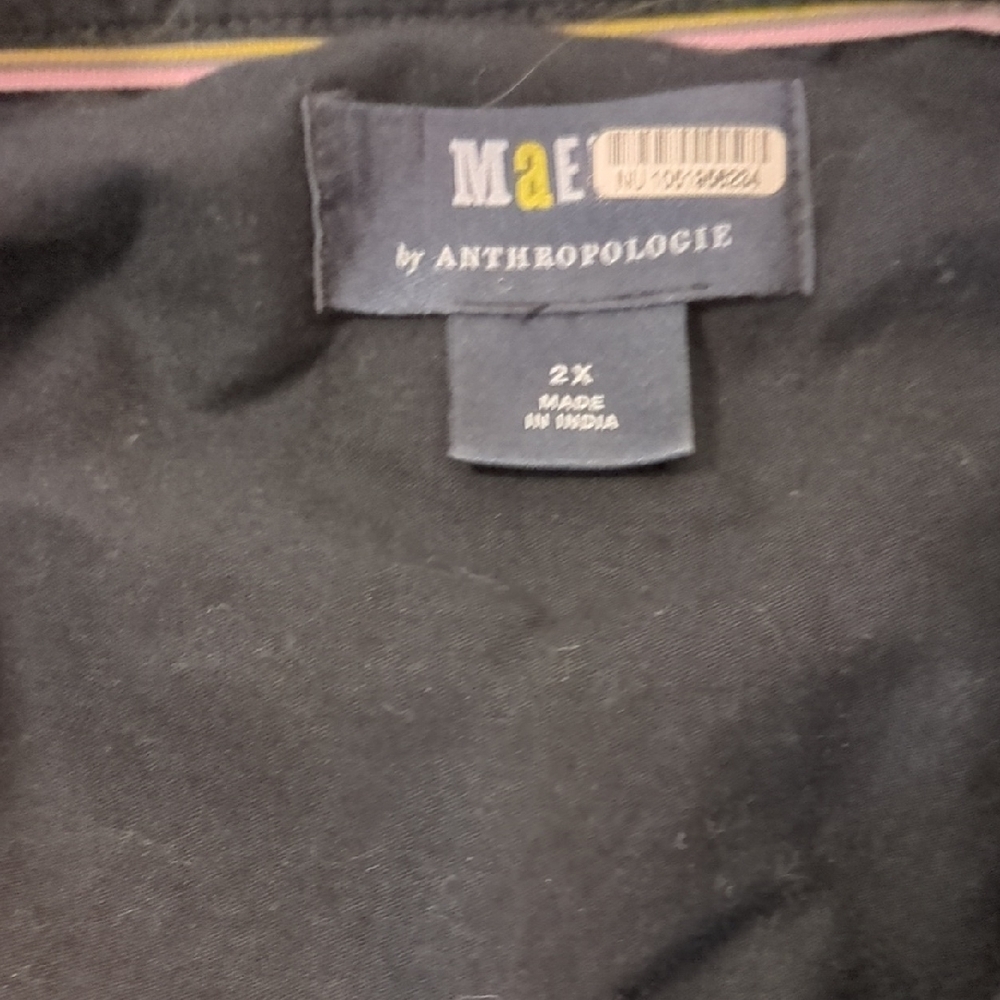 Maeve Black Button Down Shirt